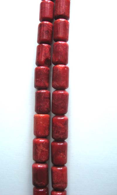 sponge coral pipe shape beads