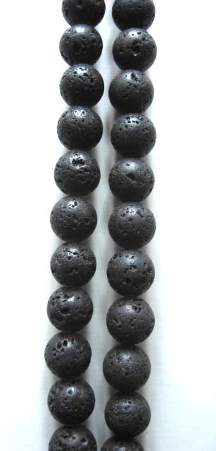 Lava Round shape beads