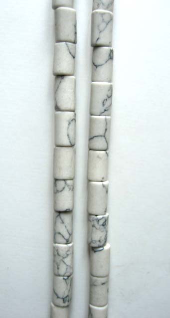 Howlite Pipe shape beads